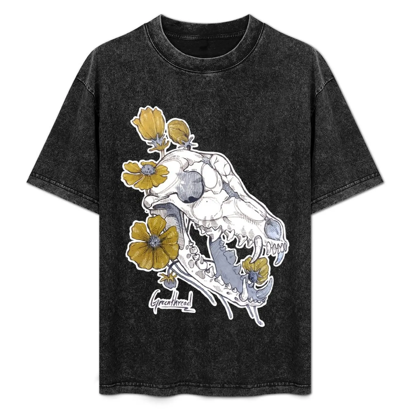 

MorbidiTea - Greenthread with Coyote Skull T-Shirt Quick Dry Outdoor Sports T-Shirt
