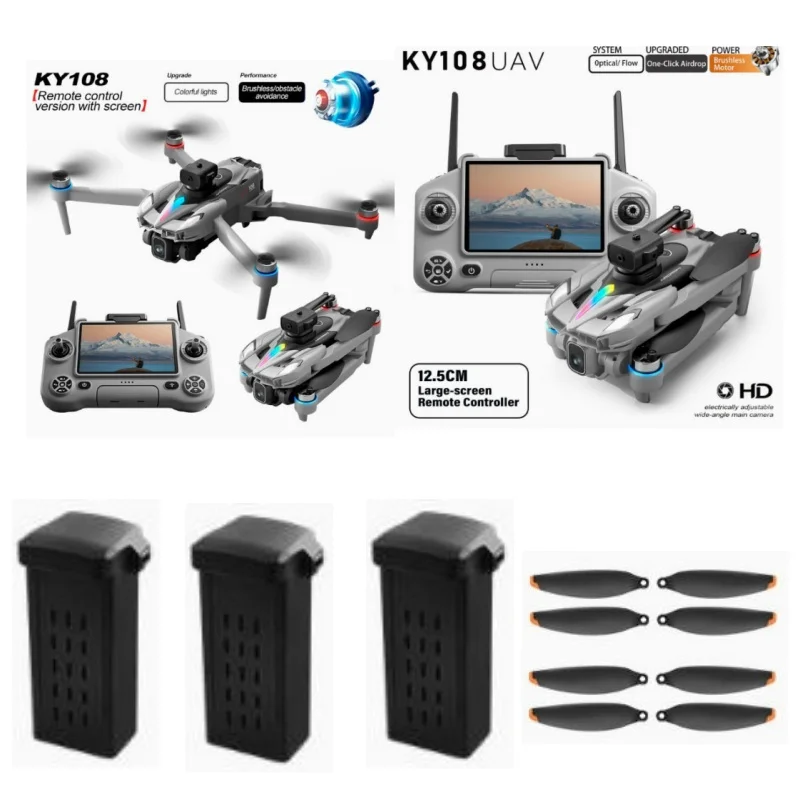 KY108 Drone Blades 3.7V 1800MAH Battery For KY108 Screen Drone KY108 Drone Battery Blades KY108 RC Dron Battery Parts