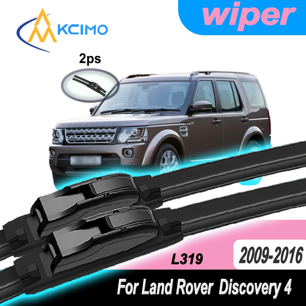 

2PCS Silent Wiper Blades For Land Rover Discovery 4 L319 2009-2016 Front Windshield Durable All-Weather Rubber 2016 2015 2013