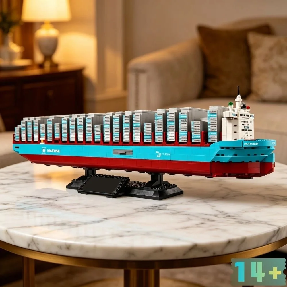 

40955 Particles Compatible With 1516PCS New Container Ship Model Building Block Set Christmas Gifts For Friends