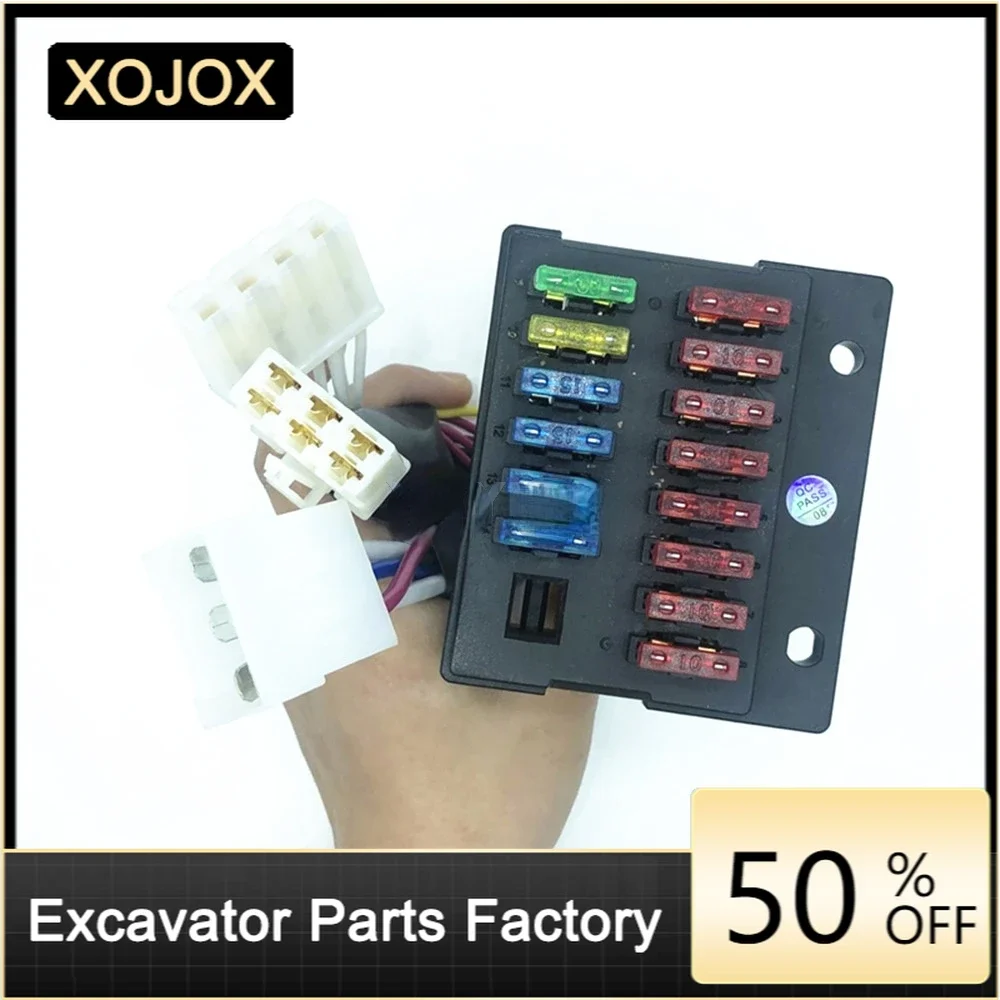 For XOJOX  three plug DH60-7/225-7 excavator accessories four plug excavator fuse box quality excavator accessories