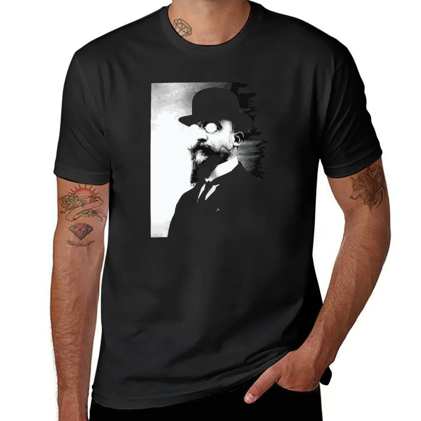 Erik Satie - classical music T-Shirt anime clothes summer tops sweat shirts, men