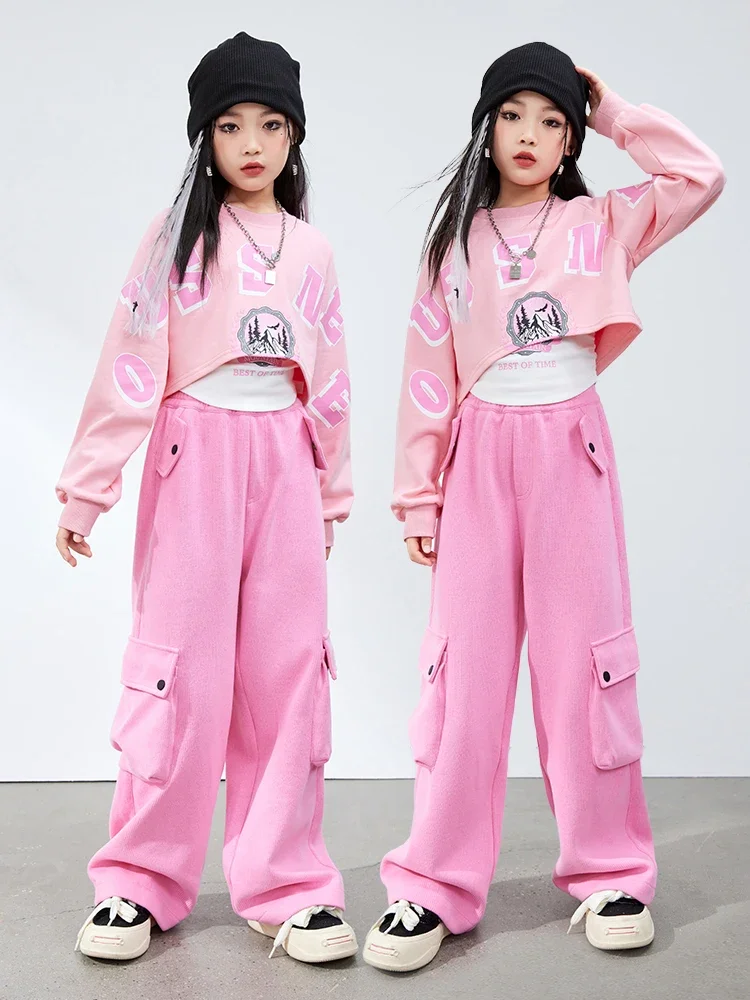 

Girls Jazz Dance Hip Hop Street Dance Performance Clothing Children Performance Costume hiphop Practice Dress Tide Clothing Suit