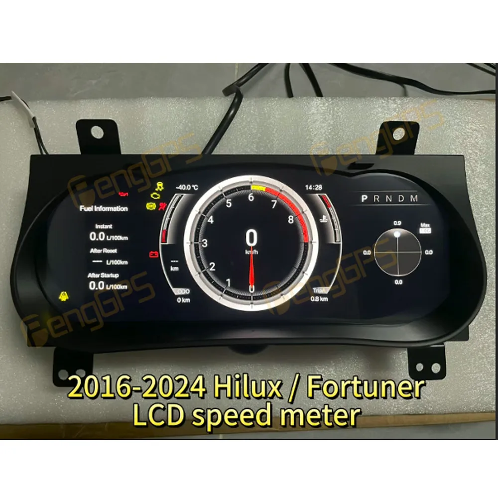 

12.3" For Hilux 2016-2024 Car LCD Dashboard Digital Cluster Automotive Speedometer Virtual Cockpit New Arrival Instrument Panel