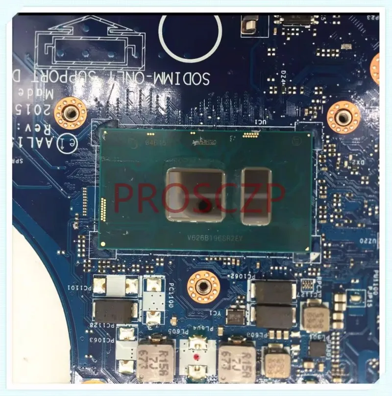 Placa-mãe do portátil para DELL 15 5559, CN-0FV59D, 0FV59D, FV59D, AAL15 LA-D071P, W/ SR2EY I5-6200U CPU, 100% funcionando bem completo