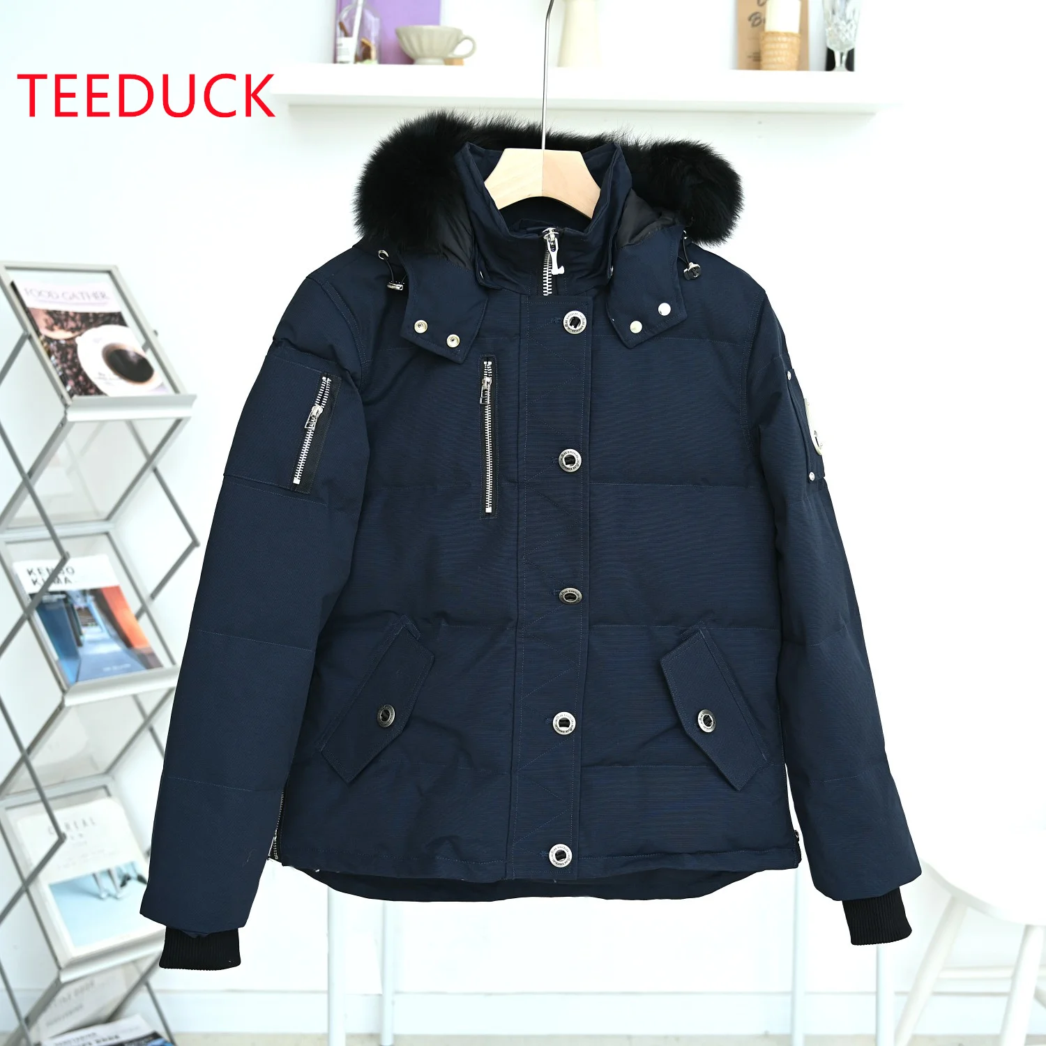 سيدة العلامة التجارية الكندية أسفل سترة المرأة معطف طويل مقاوم للماء أوزة أسفل معطف إكسبيديشن أصيلة الفراء طوق مناسبة ل-30 °   ج
