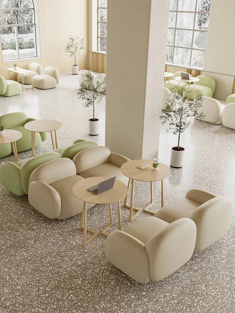 مجموعة طاولة وكرسي لشاي الحليب، أريكة صالون تجميل، مقعد بار، مقعد بطاقة، منطقة ترفيهية، استقبال، مقعد طعام مزدوج