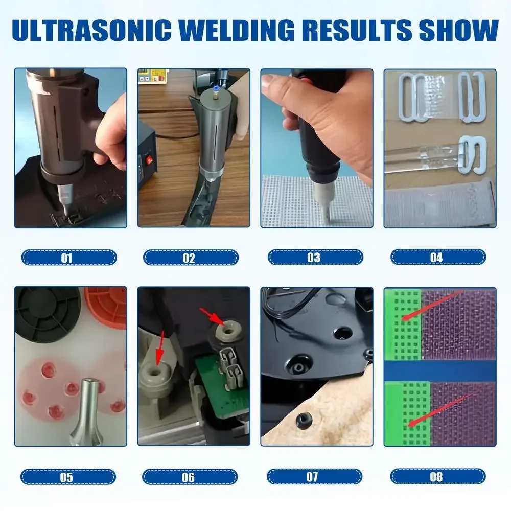 28KHz Handheld Ultrasonic Welder Portable Plastic Spot Welding Machine 700w AC110V ABS/PP/PE Joint Riveting Sealing Screw