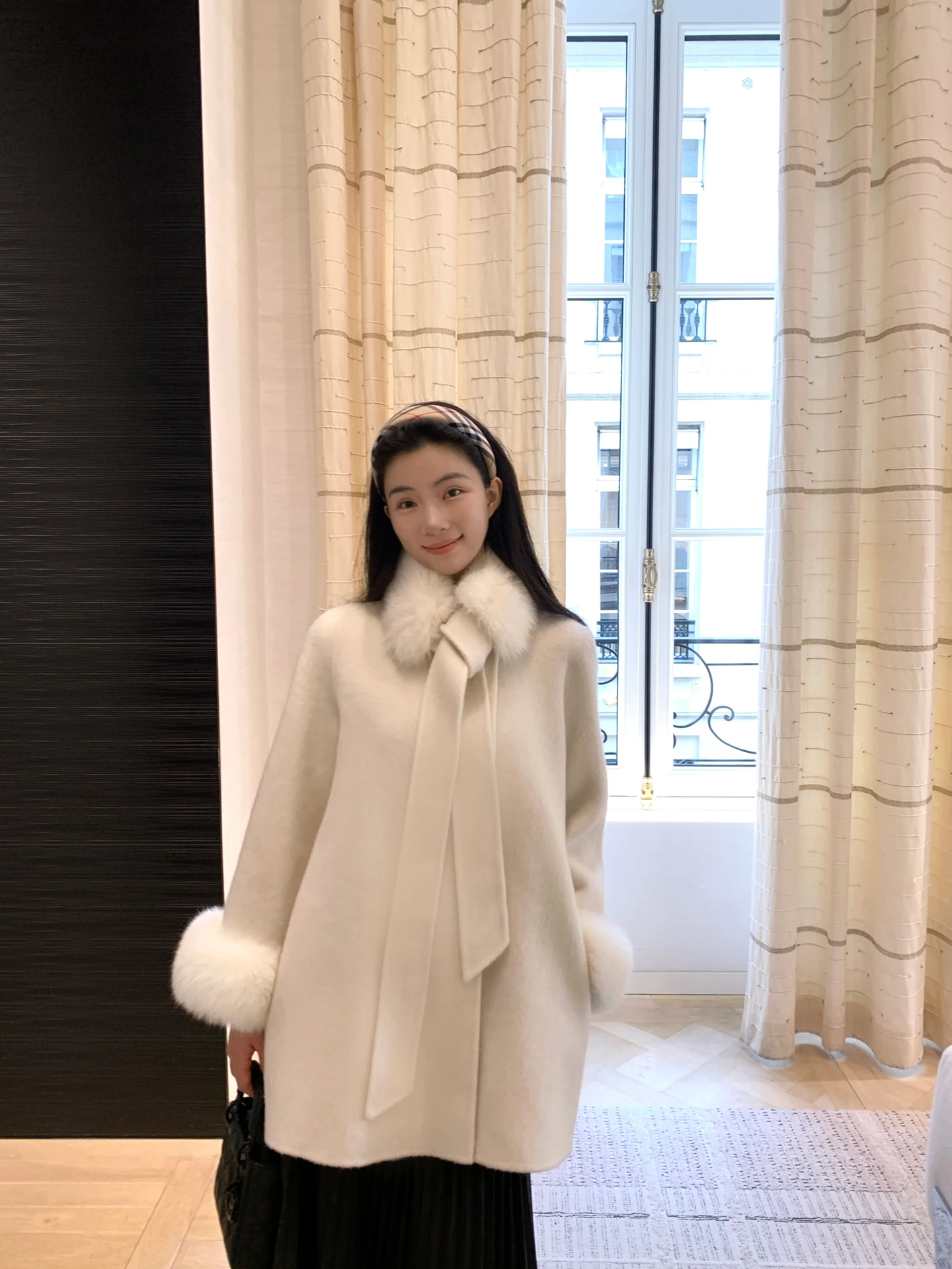 

Elely Detachable Double-Faced Woolen Coat with Fur Collar And Yak Wool for Women By7 Winter Faion Luxury Outerwear