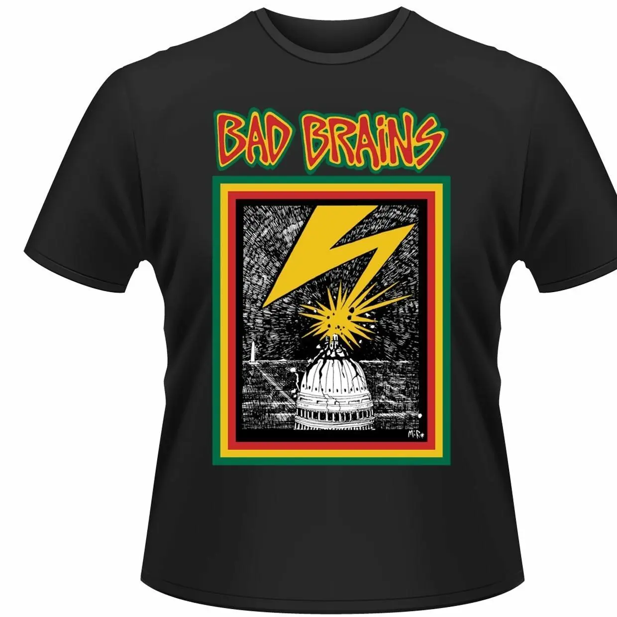 Official Bad Brains T Shirt Black Album Logo Mens Metal Hardcore Punk Rock New