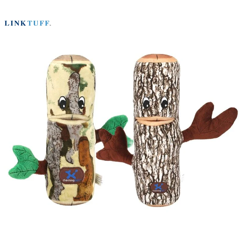 

Linktuff Pet Dog Squeaky Training Toys - Parasol tree/Black oak tree stump(Durable & resistant to bite)