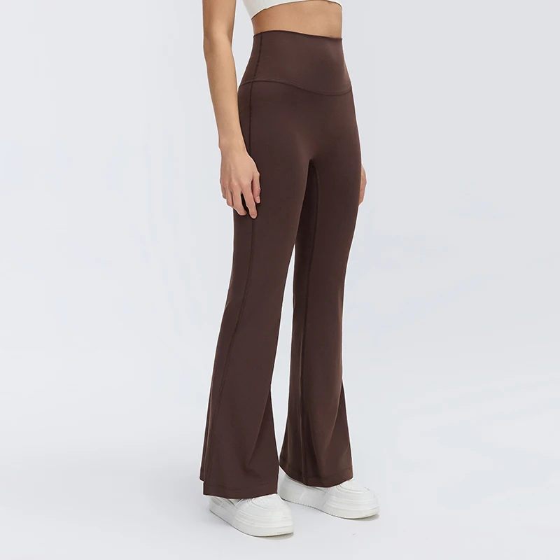

Women's Yoga Leggings, Slim Fit High Waist Flared Pants, Breathable Fitness Workout Yoga Pants