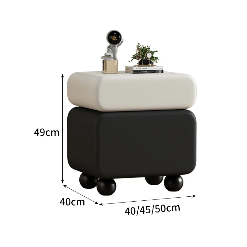 Creativity Luxury Italian Nightstands Organizers Makeup Minimalist Storage Box Bedside Table Cute Corner Muebles Home Decoration