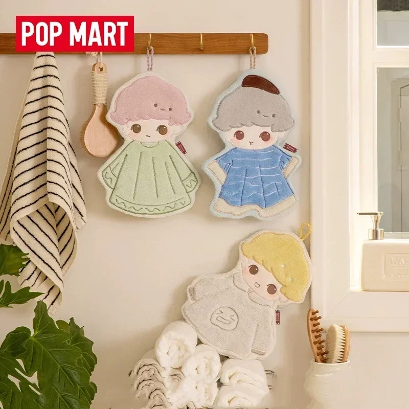 

POP MART DIMOO Missing Day Series, милая аниме-фигурка, полотенце для рук, слепая коробка-загадка, игрушка-кукла для настольных украшений