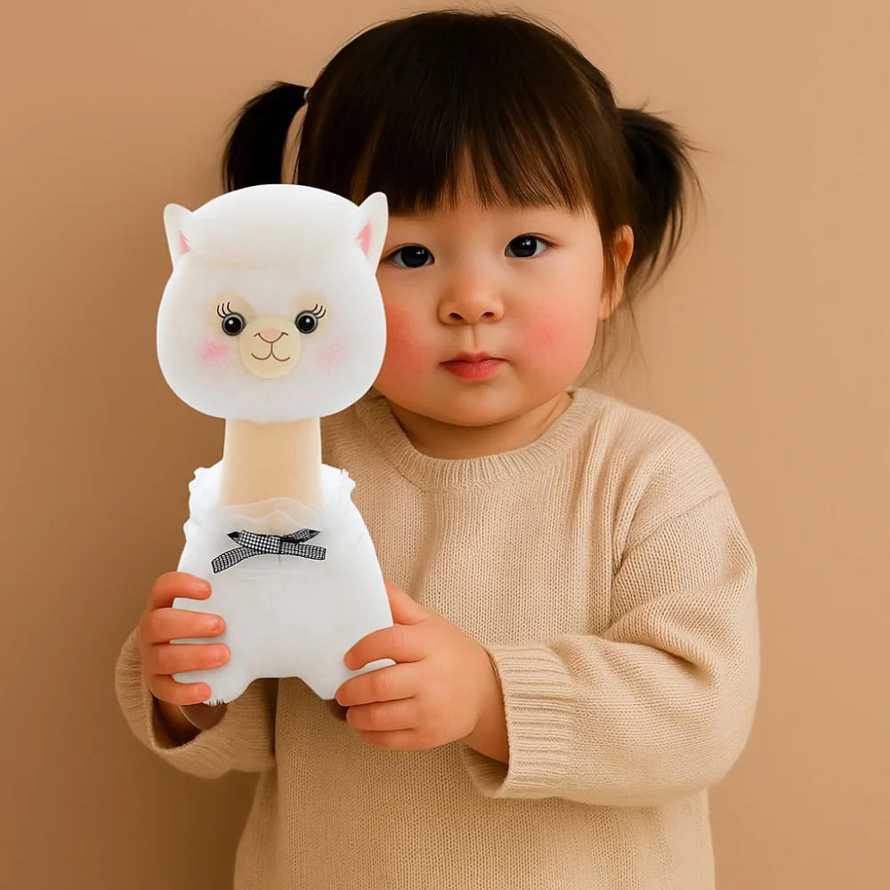 

PP Cotton Little Lamb Plush Doll Fluffy Collection Alpaca Plush Toy Comfortable Soft Animals Stuffed Toys Children's Day