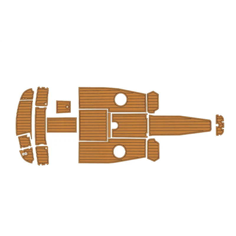 

custom traction Pad Boat EVA Teak Floor for 2004-2009 Chaparral 210 SSI Swim Platform Pad EVA Foam Teak Floor Mat