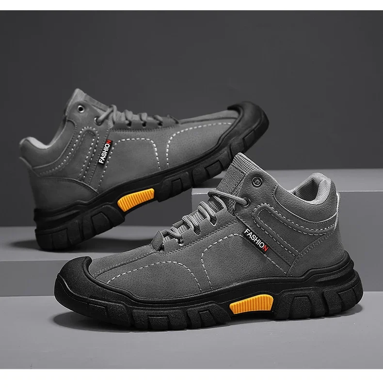 ankle boots Men's Boots, Outdoor Hiking Shoes, Men's High-quality and Fashionable Desert Tactical Hiking Boots Casual Snow Boots