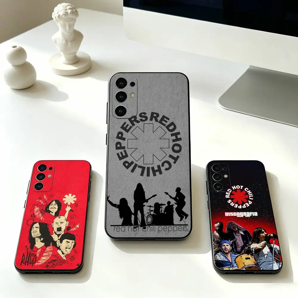 R-Red Hot Chili Peppers Fashion Band   Phone Case Black Silicone Soft For Samsung S25,S24,S21,S22,S23,S30,Ultra,S20,Plus,Fe,Lite
