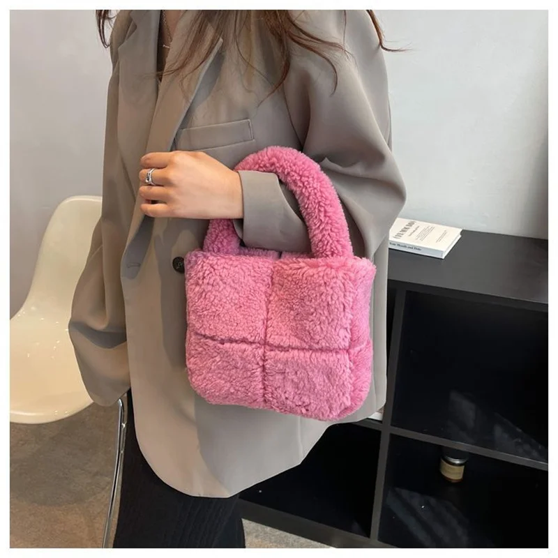 Bolsas Para Mujeres сумка женская Soft Bags for Women Handbags Designer Luxury Bag Ladies Mini Wool Comfortable Square Bag