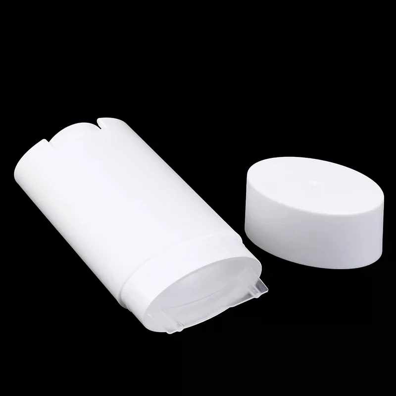 

2pcs 75g Bottle Empty Refillable Plastic Diy Pp Deodorant Containers Twist-up for Natural Stick Tube Cosmetics