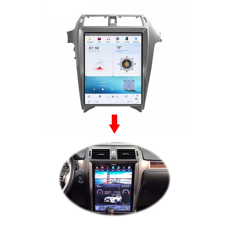 

15.6" inch Android 11.0 navigation system GPS for Lexus GX400 GX460 GX 400 460 2010-2019 android screen navigator Car Dashboard