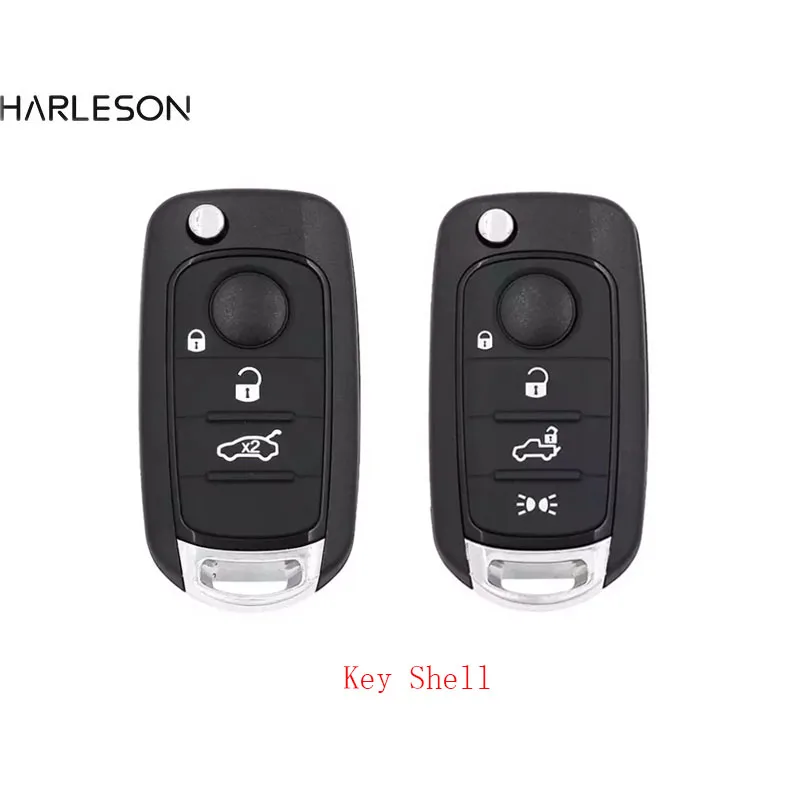 

3/4 Button Folding Flip Remote Key Shell Case Smart Car Key Housing for Fiat Toro 500X 500 Punto Tipo Egea For Dodge Neon Key