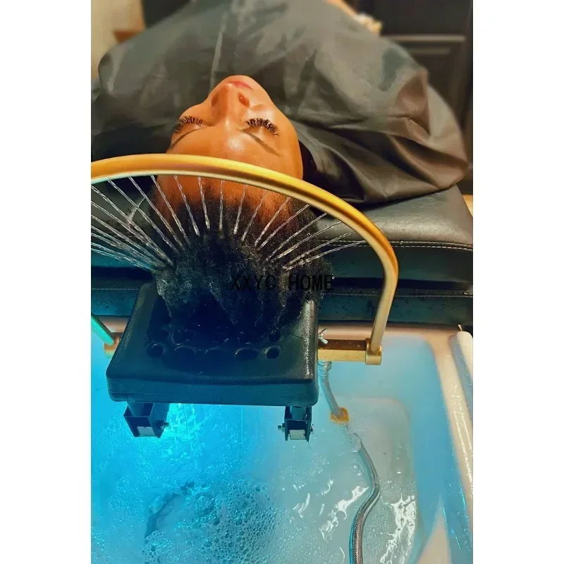 Water Circulation Head Spa Frame for Salon Shampoo Bed Massage Accessories Stainless Steel Tool Cleaning Caring Japanese-style