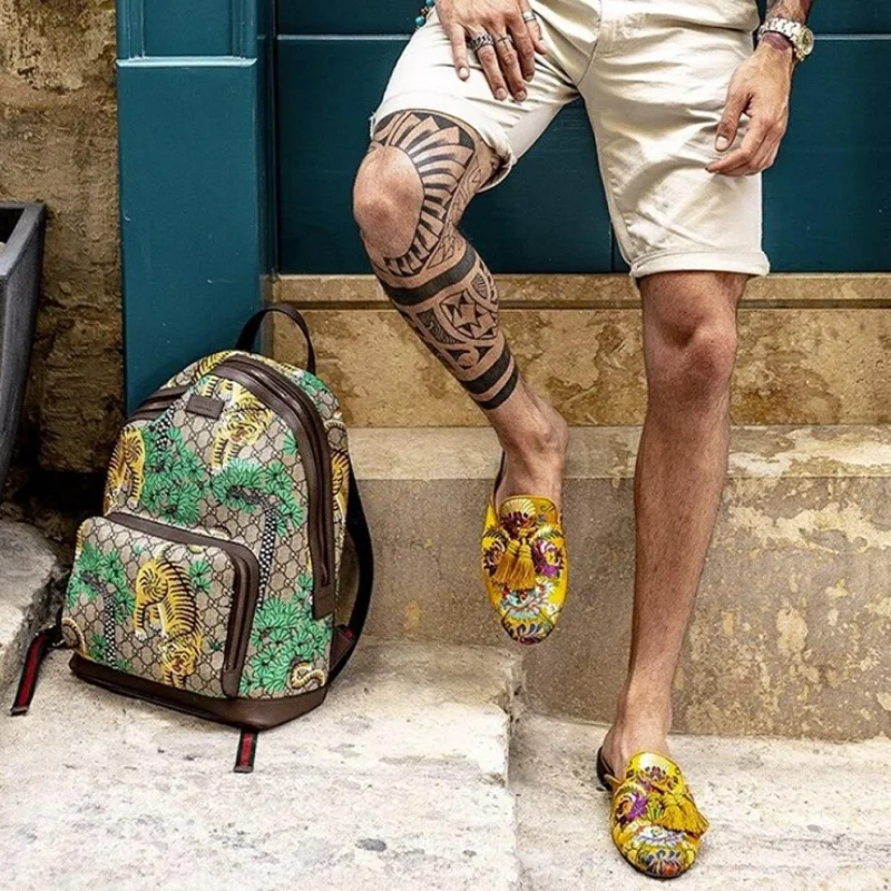 2026 Men Pu Leather Shoes Casual Shoes Dress Shoes Spring Vintage Classic Male Casual Summer Slippers Men Size 49