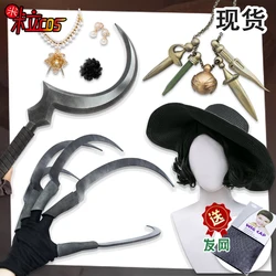 Accesorios de Cosplay de Anime para dama, collar de dimrescu de pueblo de juego, peluca de Hoz, accesorios para disfraces de Halloween