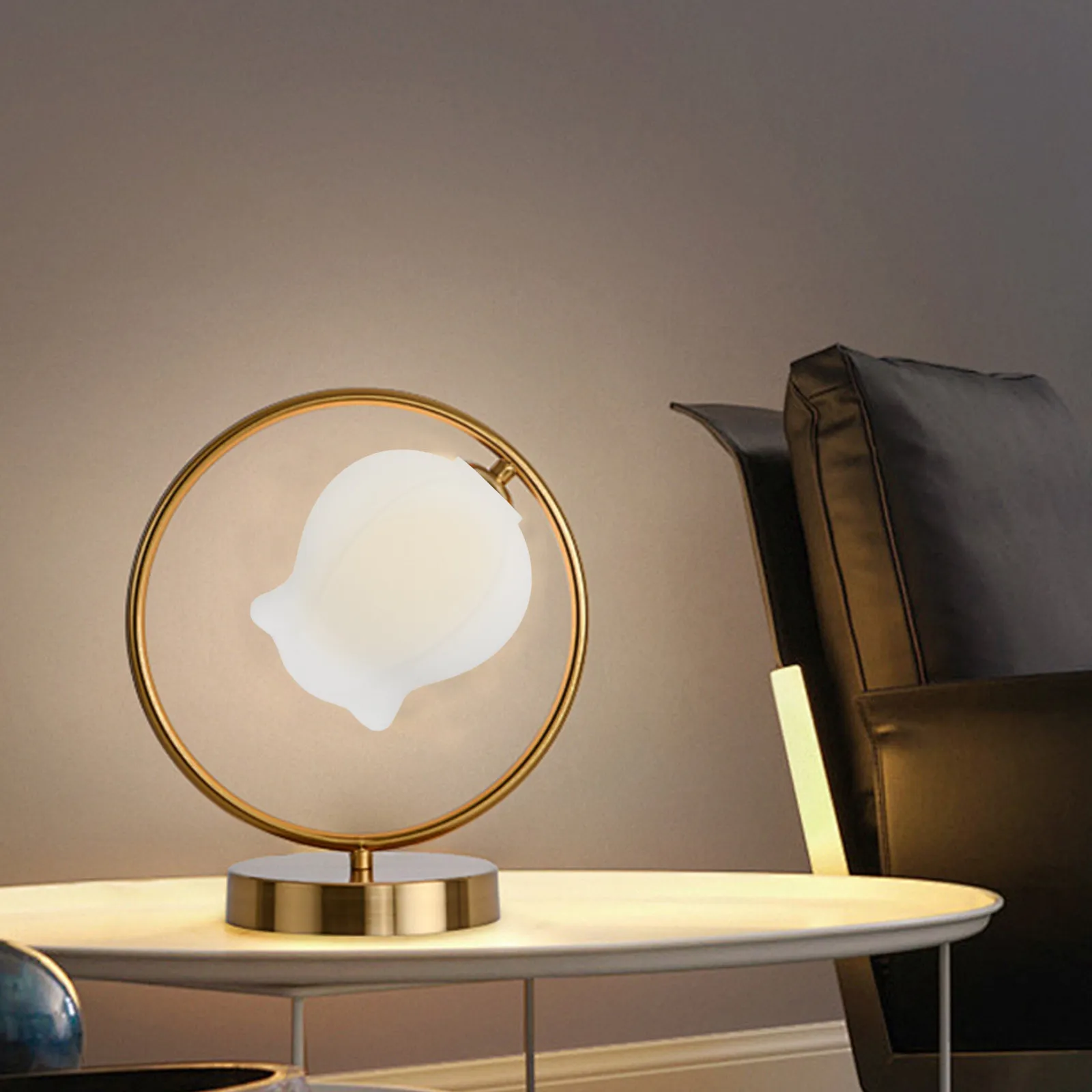 Glass Flower Lamp Shade Replacement Floral Petal Cover for Table Pendant Lights Bedroom Decor
