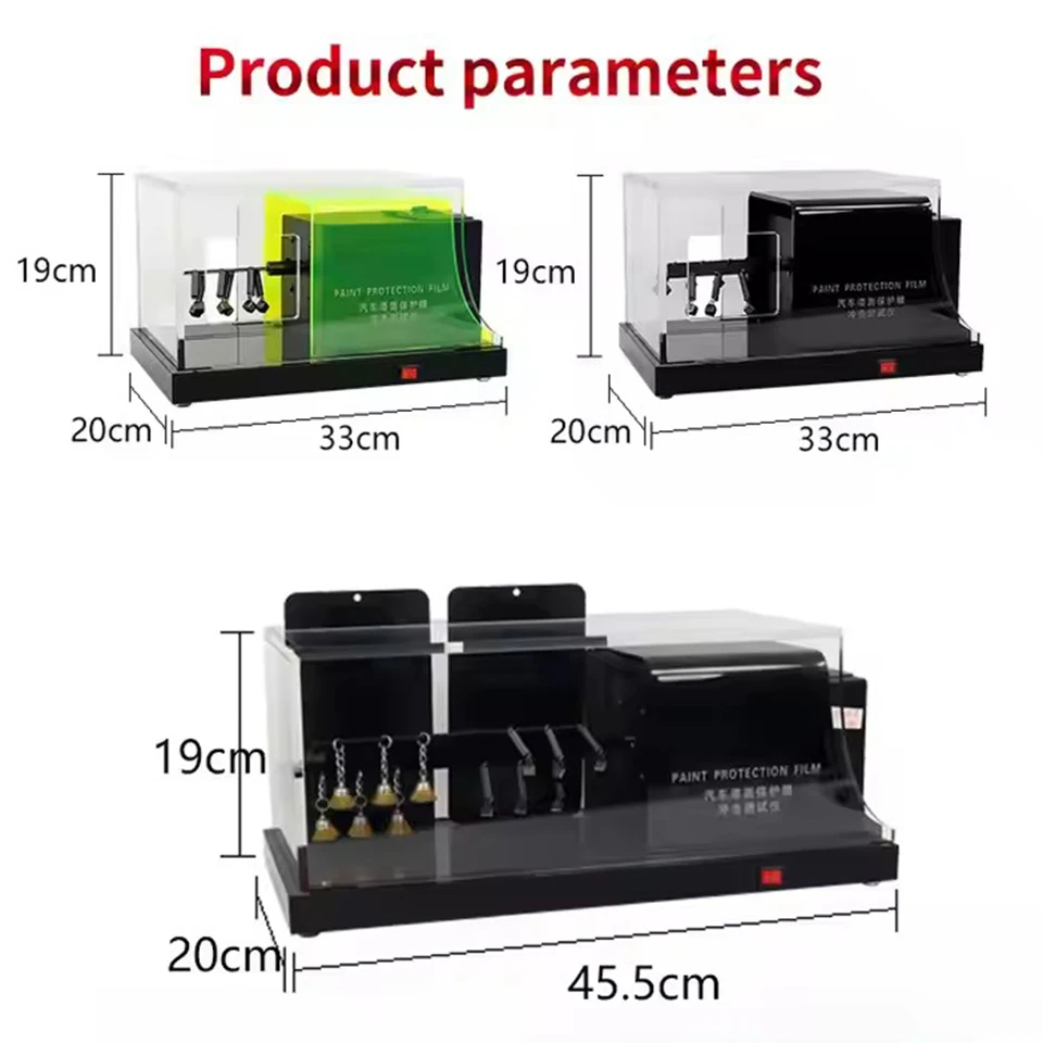 

PPF Tester Car Paint Protection Film PPF Gravelometer Testing Machine For PPF Abrasion & Self Healing,Impact Scratch Test MO-620