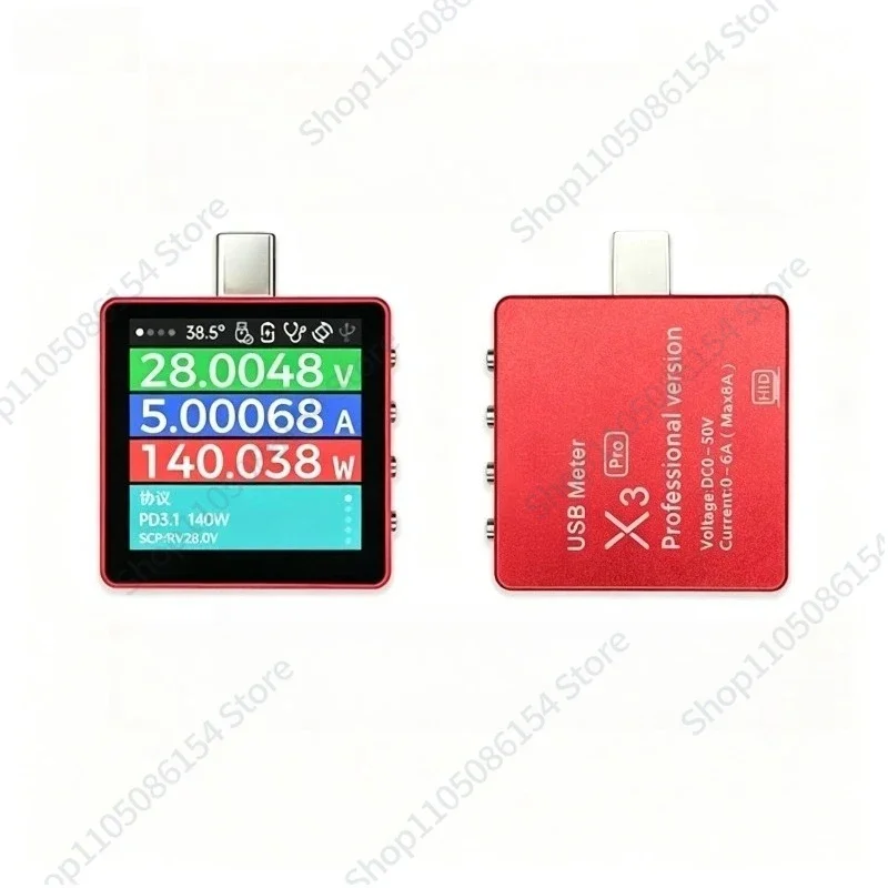 tester-ryx3-pro-type-c-140w-misuratore-di-potenza-per-ricarica-rapida-voltmetro-usb-tester-di-protocollo-pd31