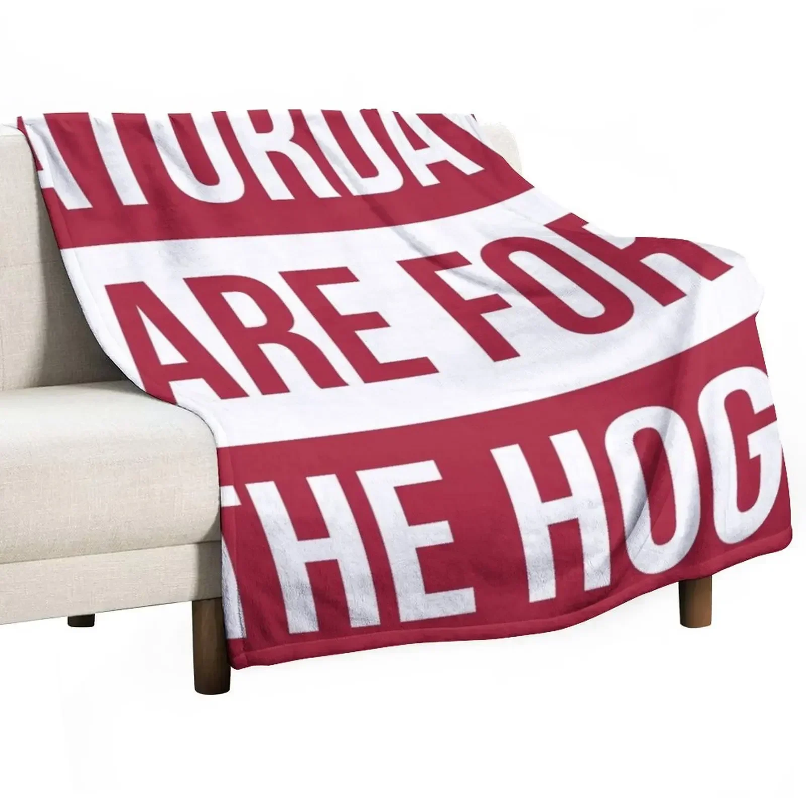 

Saturdays are for the hogs Throw Blanket sofa bed Cute Plaid Luxury St Blankets