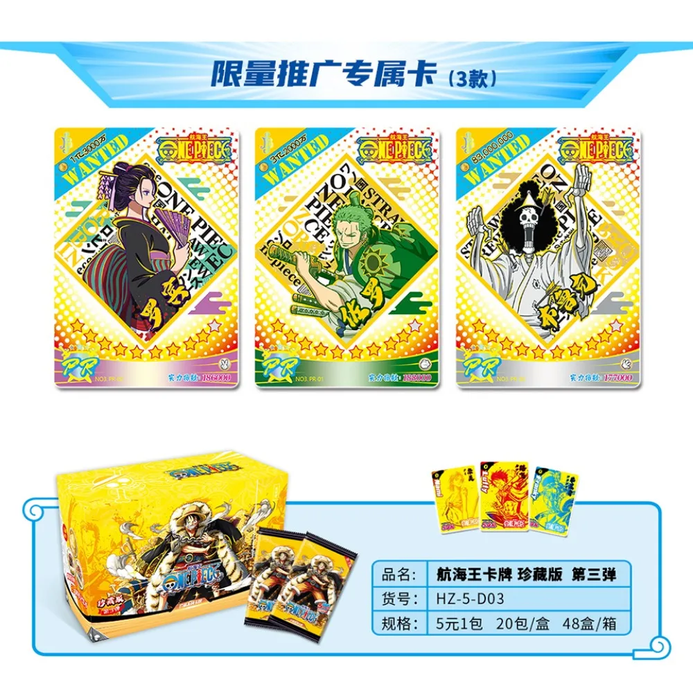 Anime One Piece Collection Cards Booster Box Popular Characters Luffy Ace Sabo Exclusive Childhood Cute Card Kids Birthday Gifts