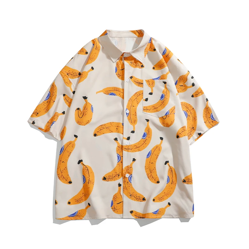 

Рубашка с гавайским принтом, летние пляжные топы с короткими рукавами, рубашки с кубинским воротником, футболка с рисунком любви, мужская и женская повседневная одежда