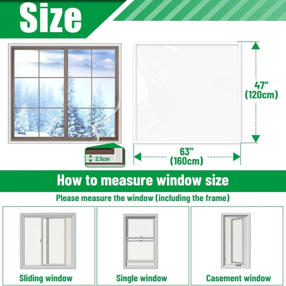 Winter Window Insulation PE Transparent Curtain For Attic And Home Energy Efficiency Waterproof For Attic And Cold