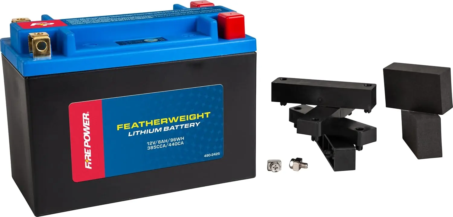 Lightweight Lithium Motorcycle Battery 385 CCA 12V 96Wh HJTX20HQ-FP-B, Customized