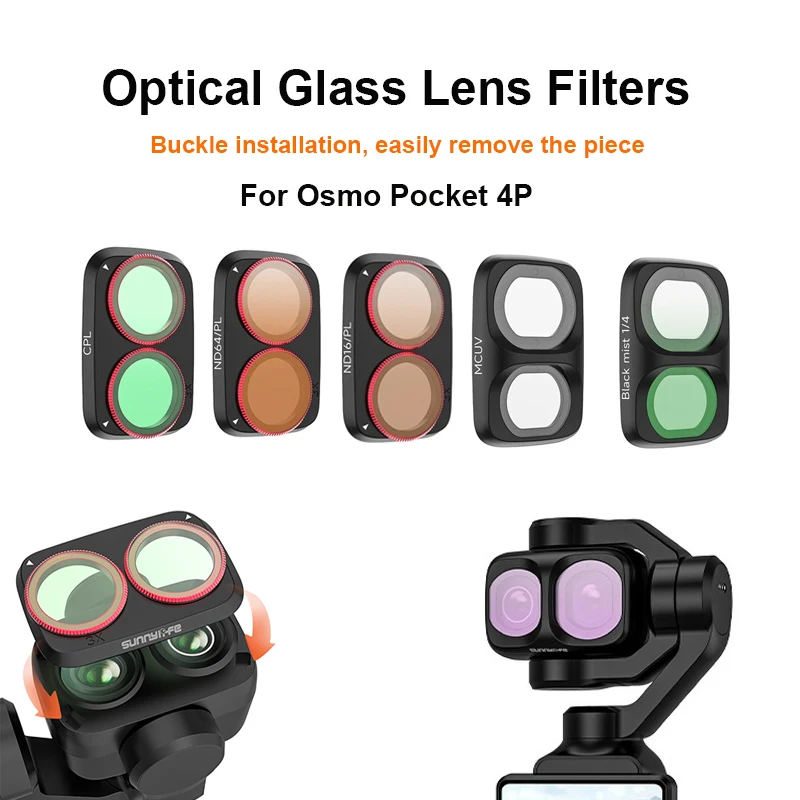 �y�Z�[�����zDJI Osmo Pocket 4P �p�����Y�t�B���^�[ ND/CPL/MCUV/�u���b�N�~�X�g�t�B���^�[ �A���`�X�N���b�`���w�K���X �A�N�V�����J�����A�N�Z�T���[