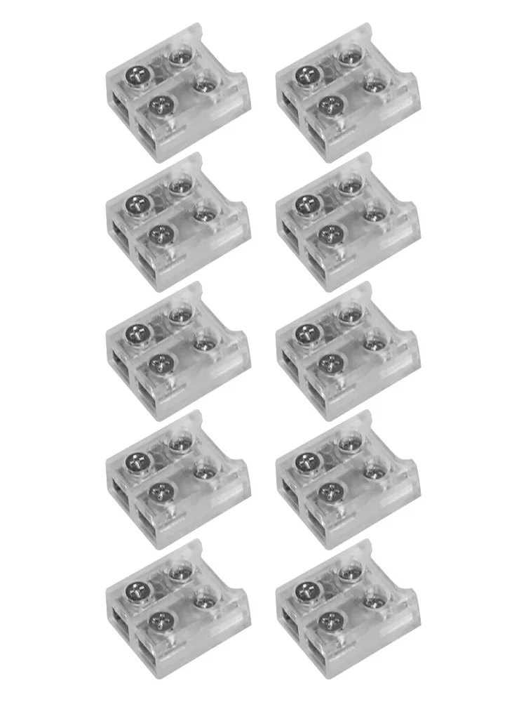 Indoor Lighting 8MM 10MM Connector Led Strip Connector Terminal Transparent Terminal Plastic Connector Material