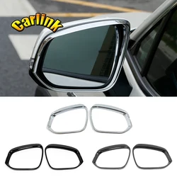 For Toyota RAV4 2019 2020 2021 2022 XA50 ABS Chrome/Black Car Side door rearview mirror rain eyebrow decorative frame accessorie
