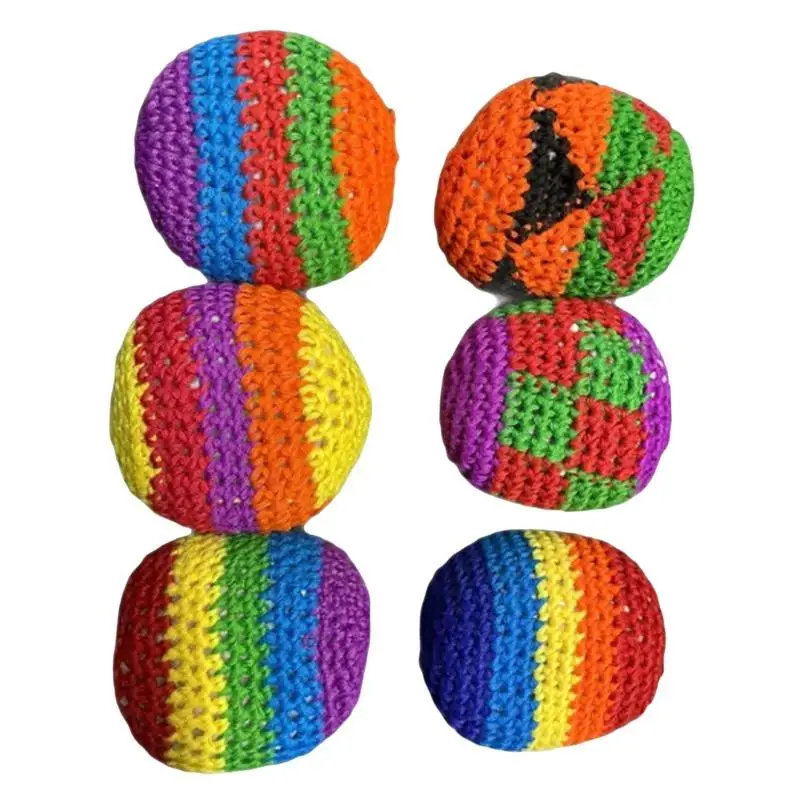 

Handmade Juggling Ball Kids Outdoor Toy Soft Funny Sandbag Throwing Game Footbag Toy