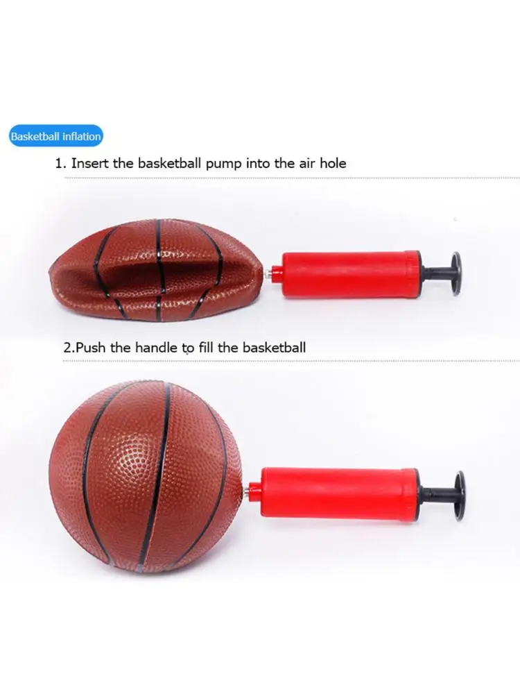 Cerceau de basket-ball avec ballon et pompe, système de basket-ball réglable, jeu d'intérieur et d'extérieur pour enfants