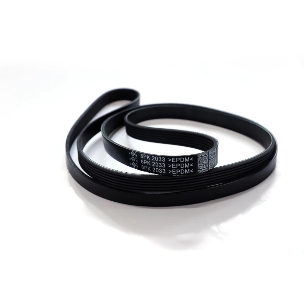 Car V-Ribbed Belt 6PK2033 For HUNKT CANTICIE JAC REFINE M5 M4 STELLAR V-Transmission Belt Auto Spare Parts