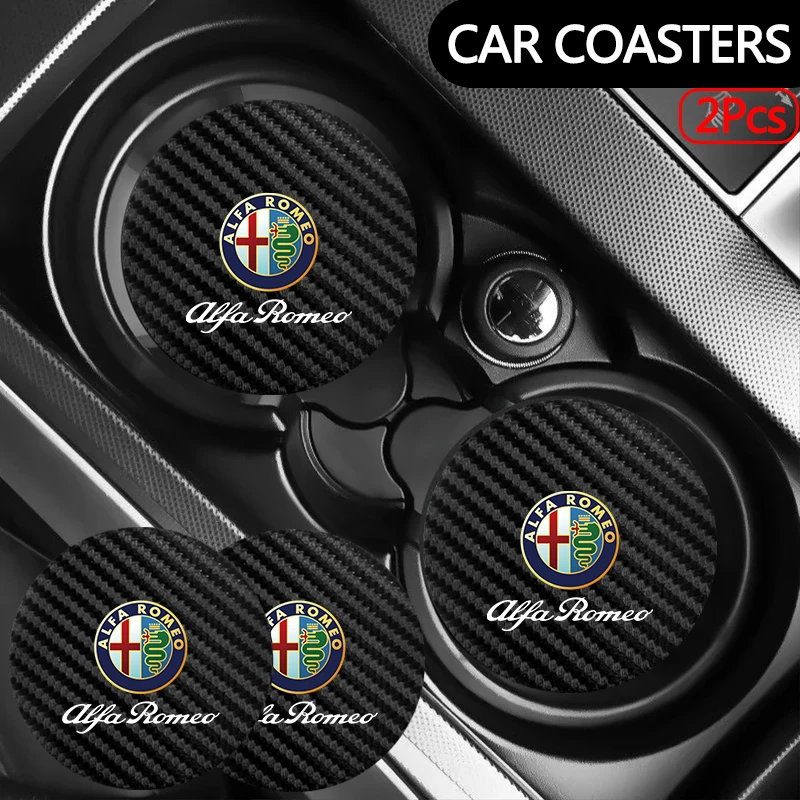 2pcs Black car interior rubber pads car styling accessories For Alfa Romeo 159 156 147 Mito Giulia Giulietta Tonale Stelvio