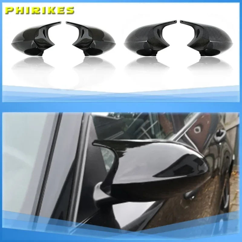 

Rearview Mirror Covers for Bmw 1 3 Series E90 E91 E92 E93 E80 E81 E87 E88 Rear-View Carbon Fiber Gloss Black