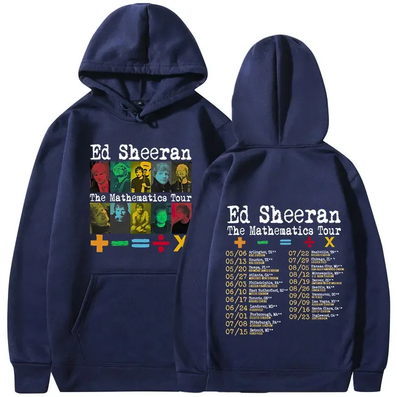 Ed Daniels mathematics tour 2024 hoodies men women fashion hip hop oversized pullovers vintage long sleeve sweatshirts Fans Gift