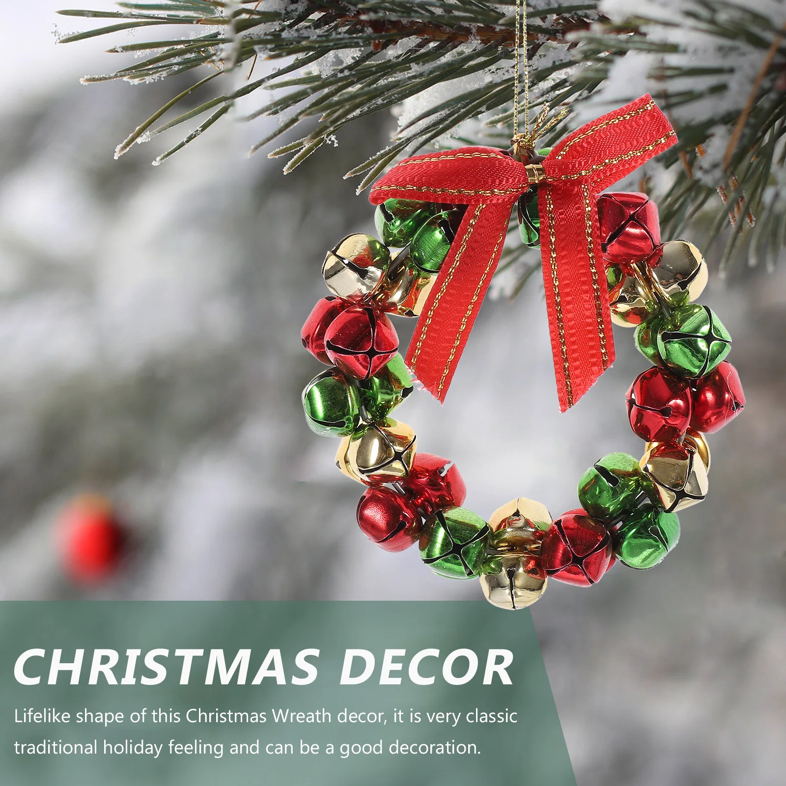 

Simulated Wreath Home Decor Bell Ornaments Christmas Tree Bells Decorations Indoor