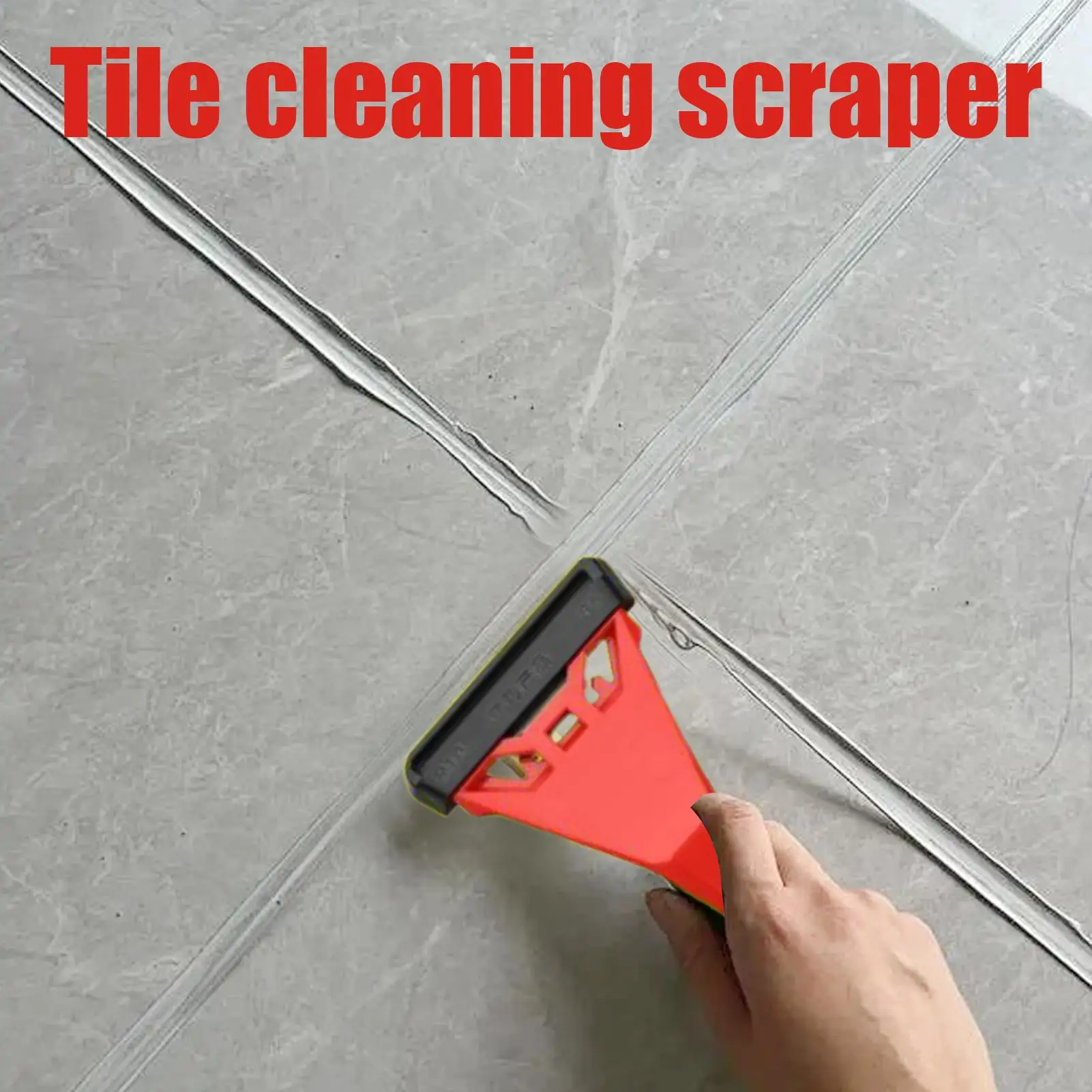 

Caulk Tool 9 in 1 Caulk Scraper Remover Tool with Replaceable Head Angle Spatula Non-Slip Handle for Bathroom Shower Repair