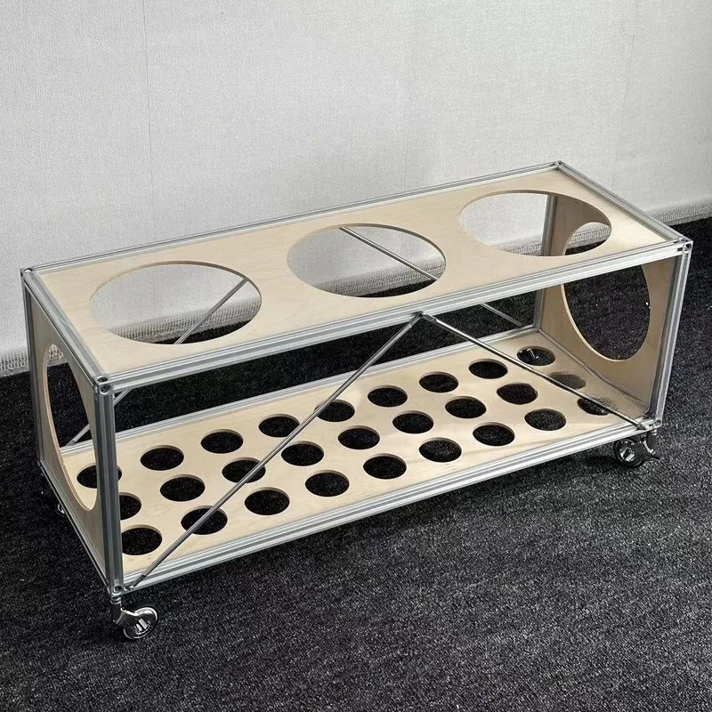 Modern and simple, movable multi-functional balcony flower pot, storage rack, placement rack