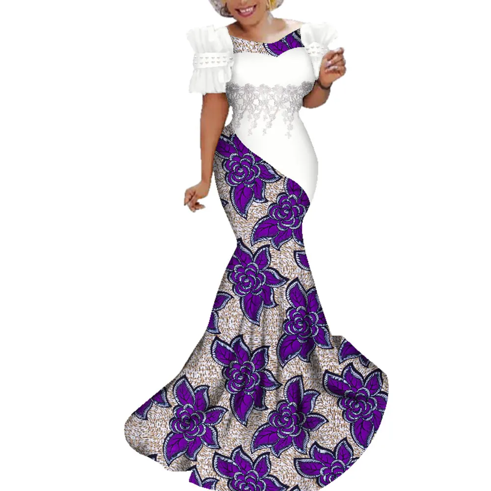 open lace back dress Amazon.com: African Dresses for Women African Print Fabric and White Lace  Patchwork Party Split Dress : Clothing, Shoes & Jewelry main image 1